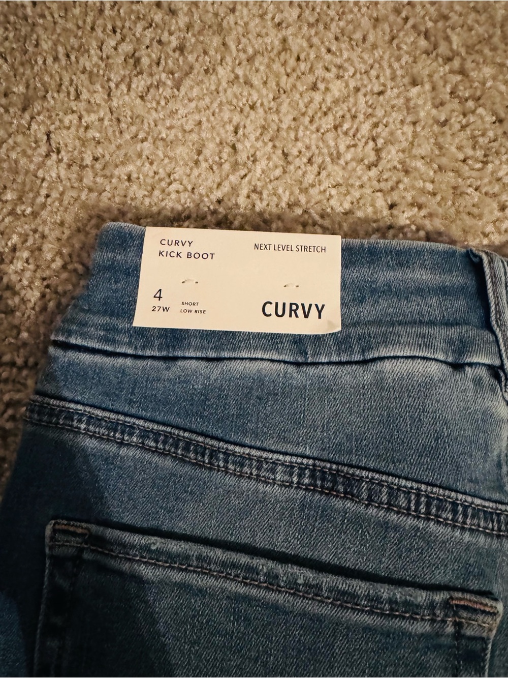 American Eagle Outfitters Curvy Kick Boot Jeans - Mid Blue